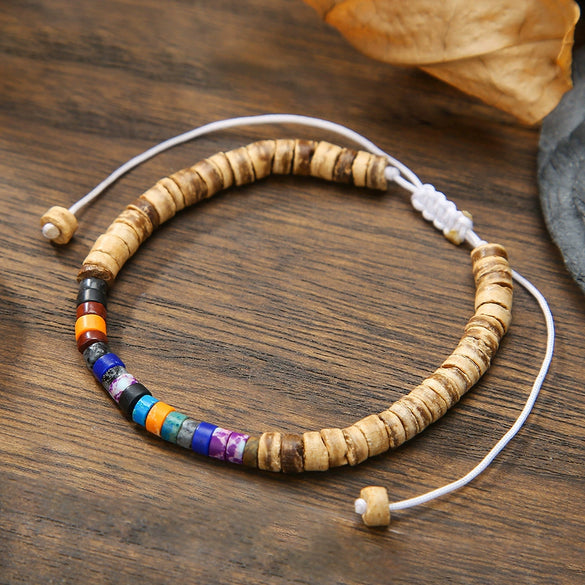 Handmade Unisex Geometric Stone Braided Couple Bracelet