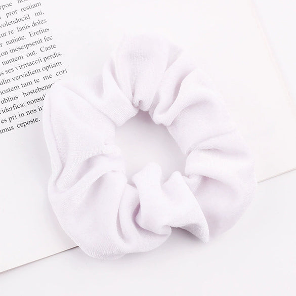 Handmade Velvet Bow Scrunchie Hair Tie With High Elasticity Fabric Hair Accessory For Women And Girls
