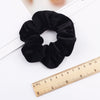 Handmade Velvet Bow Scrunchie Hair Tie With High Elasticity Fabric Hair Accessory For Women And Girls