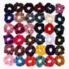 Handmade Velvet Bow Scrunchie Hair Tie With High Elasticity Fabric Hair Accessory For Women And Girls