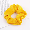 Handmade Velvet Bow Scrunchie Hair Tie With High Elasticity Fabric Hair Accessory For Women And Girls