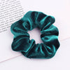 Handmade Velvet Bow Scrunchie Hair Tie With High Elasticity Fabric Hair Accessory For Women And Girls