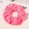 Handmade Velvet Bow Scrunchie Hair Tie With High Elasticity Fabric Hair Accessory For Women And Girls