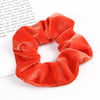Handmade Velvet Bow Scrunchie Hair Tie With High Elasticity Fabric Hair Accessory For Women And Girls