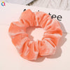 Handmade Velvet Bow Scrunchie Hair Tie With High Elasticity Fabric Hair Accessory For Women And Girls