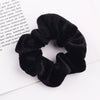 Handmade Velvet Bow Scrunchie Hair Tie With High Elasticity Fabric Hair Accessory For Women And Girls