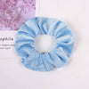 Handmade Velvet Bow Scrunchie Hair Tie With High Elasticity Fabric Hair Accessory For Women And Girls