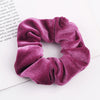 Handmade Velvet Bow Scrunchie Hair Tie With High Elasticity Fabric Hair Accessory For Women And Girls