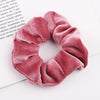 Handmade Velvet Bow Scrunchie Hair Tie With High Elasticity Fabric Hair Accessory For Women And Girls