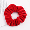 Handmade Velvet Bow Scrunchie Hair Tie With High Elasticity Fabric Hair Accessory For Women And Girls