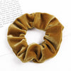 Handmade Velvet Bow Scrunchie Hair Tie With High Elasticity Fabric Hair Accessory For Women And Girls