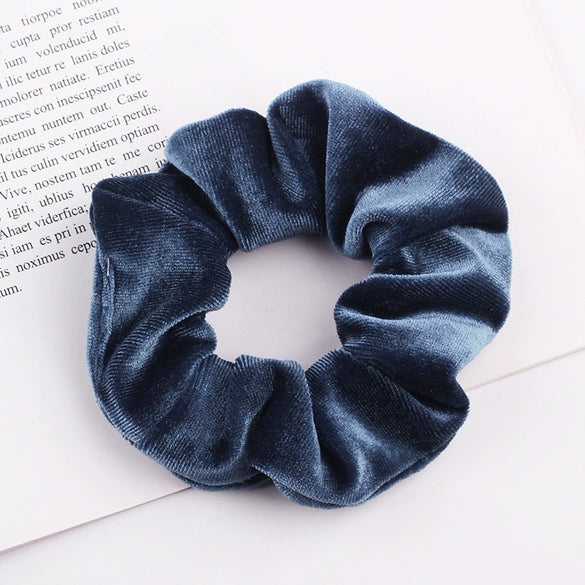 Handmade Velvet Bow Scrunchie Hair Tie With High Elasticity Fabric Hair Accessory For Women And Girls