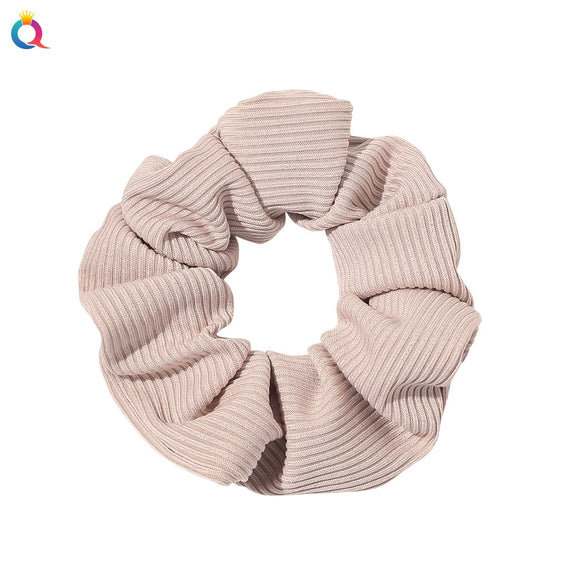 Handmade Velvet Scrunchie Hair Tie For Women Striped Ponytail Hair Accessory With A Simple Everyday Style