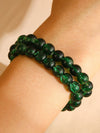 Handmade Women's Round Artificial Crystal Popcorn Bead Bracelet Simple Christmasthemed Jewelry Design