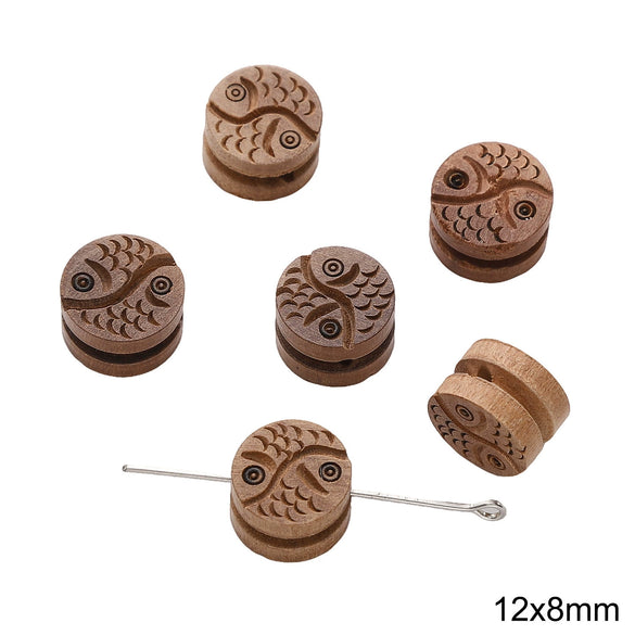 Handmade Wood Beads Gourd Pendant Mobile Phone Chain Accessories