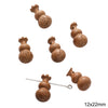 Handmade Wood Beads Gourd Pendant Mobile Phone Chain Accessories