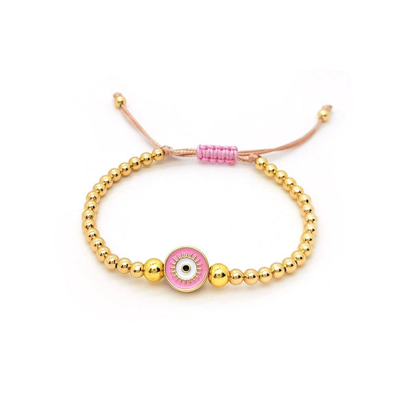 Handmade Woven Beaded Pearl Geometry Style Female Bracelet