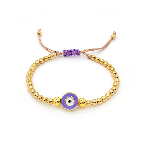 Handmade Woven Beaded Pearl Geometry Style Female Bracelet