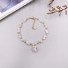 Handmade Woven Natural Pearl Bracelet With Rhombus Design For Women