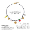 Handmade Woven Rope Chain 18K Real Gold Plated Animal Zodiac Heart Shaped Necklace Choker For Women