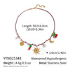 Handmade Woven Rope Chain 18K Real Gold Plated Animal Zodiac Heart Shaped Necklace Choker For Women