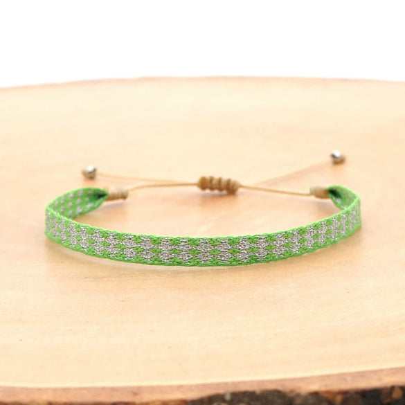 Handmade Woven Silk Thread Women's Bohemian Style Bracelet