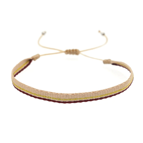 Handmade Woven Silk Thread Women's Bohemian Style Bracelet