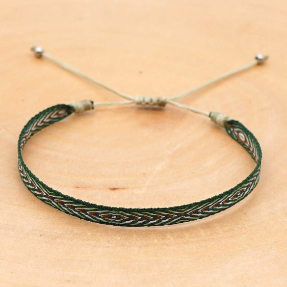 Handmade Woven Silk Thread Women's Bohemian Style Bracelet