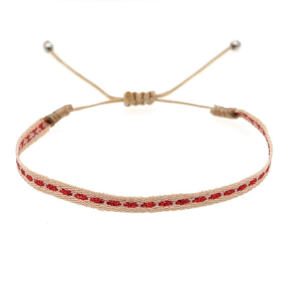 Handmade Woven Silk Thread Women's Bohemian Style Bracelet