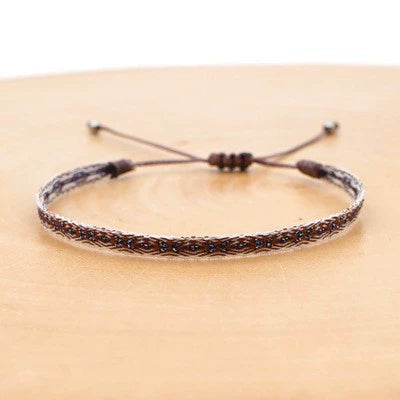 Handmade Woven Silk Thread Women's Bohemian Style Bracelet