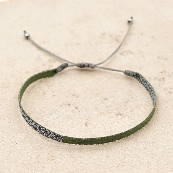 Handmade Woven Silk Thread Women's Bohemian Style Bracelet