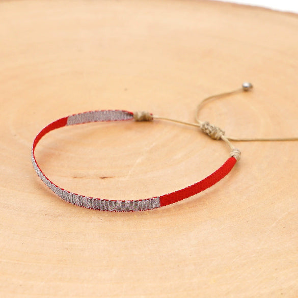 Handmade Woven Silk Thread Women's Bohemian Style Bracelet