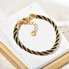 Handmade Woven Stainless Steel Geometric Women's Bracelet
