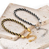 Handmade Woven Stainless Steel Geometric Women's Bracelet