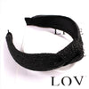 Handmade Woven Straw Style Cloth Hoop Headband For Women And Couples Spring Summer Hair Accessory