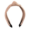 Handmade Woven Straw Style Cloth Hoop Headband For Women And Couples Spring Summer Hair Accessory