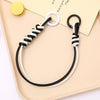 Handwoven Artificial Leather Keychain Pendant For Handbag And Mobile Phone With Double Buckle And Colorful Contrast