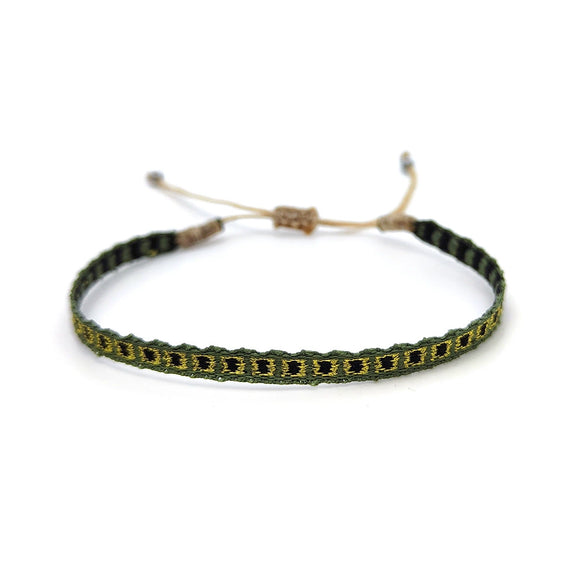 Handwoven Cord Geometric Bracelet For Women