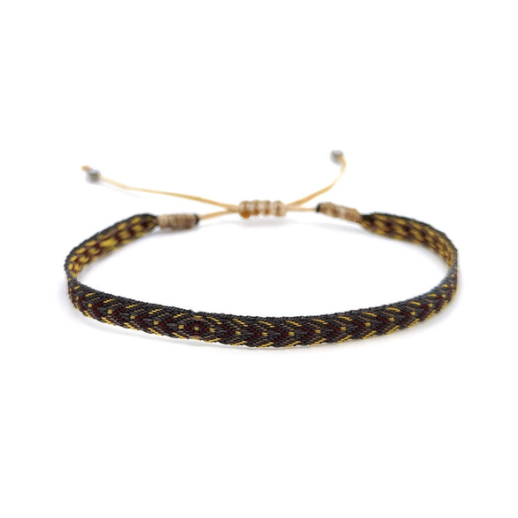 Handwoven Cord Geometric Bracelet For Women