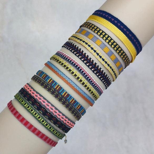 Handwoven Cord Geometric Bracelet For Women