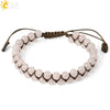 Handwoven Doublerow Amethyst Bracelet Crystal Natural Stone Minimalist Unisex Adjustable