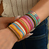 Handwoven Glass Glazed Beads Unisex Bracelet