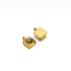 Hanging Ornament Beads Accessories Stainless Steel Hexagon Peach Heart Flower Shape With Love Pattern Electroplated