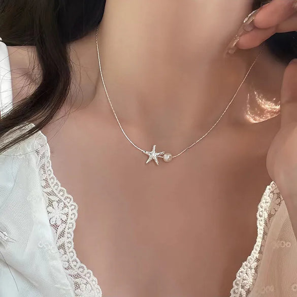 Hawaiian Sweet Artistic Star Alloy Wholesale Pendant Necklace