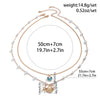 Hawaiian Vacation Marine Style Starfish Shell Imitation Pearl Alloy Copper Women'S Pendant Necklace