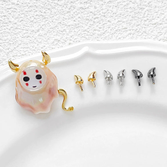 Head Accessories Copper Plated Demon Cow's Head With Small Antennae And Witch Hat Baroque Pendant Inlaid With Pearl