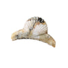 Head Clip Headwear Abs Imitation Acetic Acid Niche Marble Baking Paint Women's