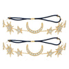 Headband Alloy Rhinestone Handmade Sun Moon Sixpointed Star New Baroque Style Personality Forehead Accessories Headdress For Women