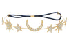 Headband Alloy Rhinestone Handmade Sun Moon Sixpointed Star New Baroque Style Personality Forehead Accessories Headdress For Women