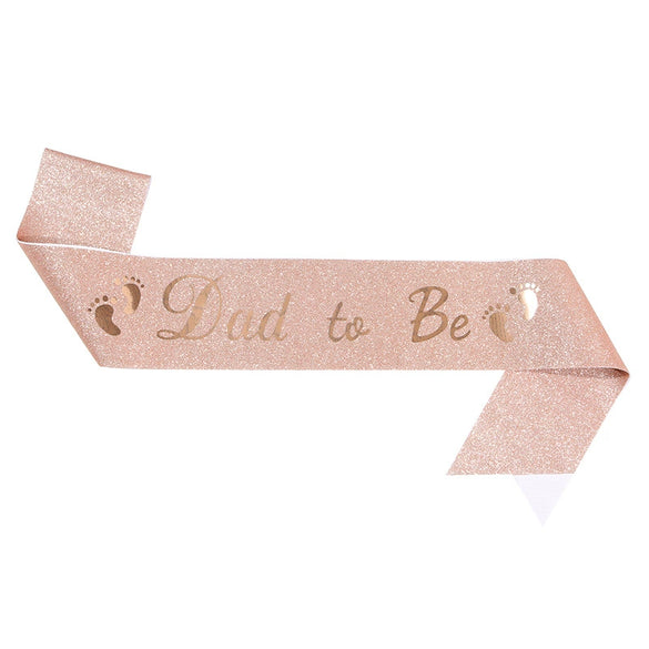 Headband And Ceremonial Belt For New Parents Glitter Cloth Bronzing